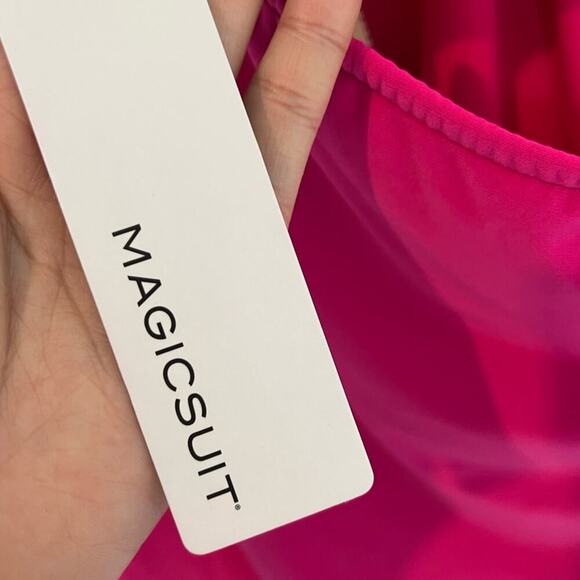 MAGICSUIT SOPHIE UNDERWIRE TANKINI TOP PLUS SIZE 22W ROSE BRAND NEW - Picture 8 of 8